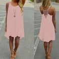 thumbnail image 1 of LADIGASU Women's Summer Dresses Spaghetti Strap Backless Beach Short Dress, 1 of 5