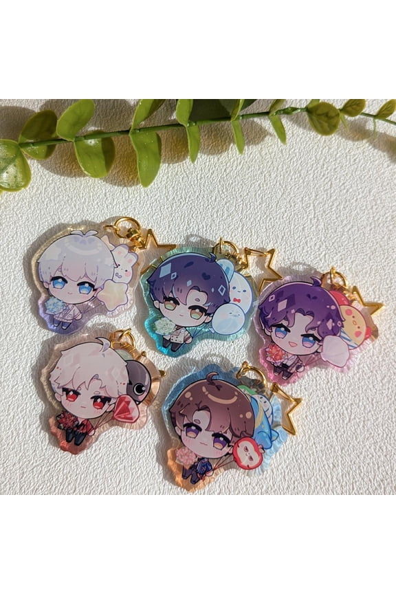 LADS Acrylic Keychains - Starlite Date Love and Deepspace - Caleb Sylus Zayne Xavier Rafayel (1 keychain)