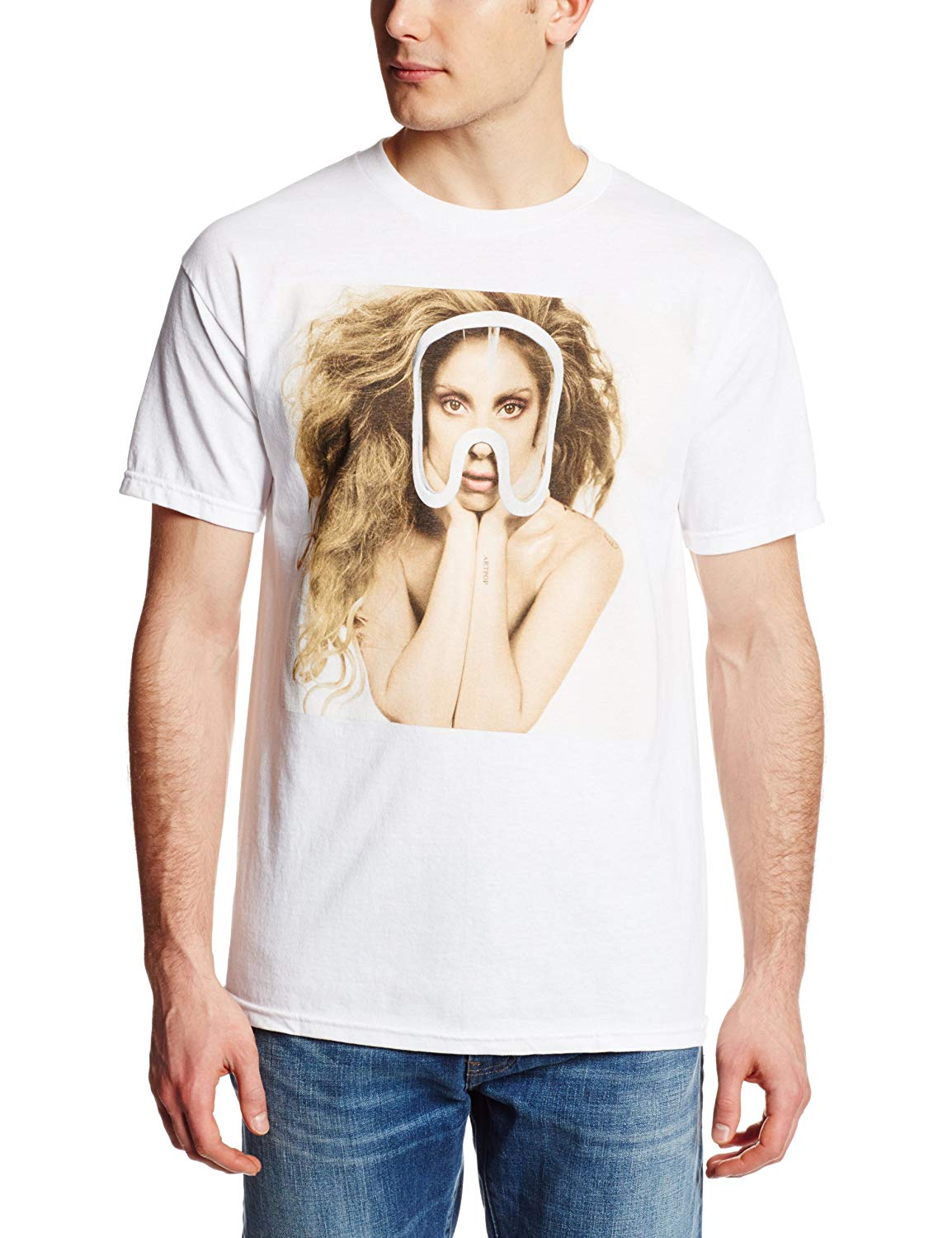 LADY GAGA Art Pop Teaser T-Shirt White - image 1 of 2
