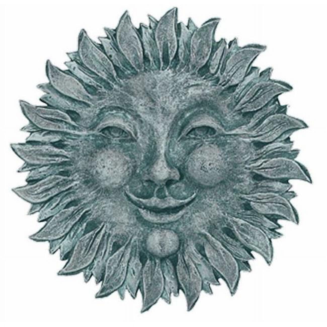LADYBUG 86001M Sun Face Plaque - Moss