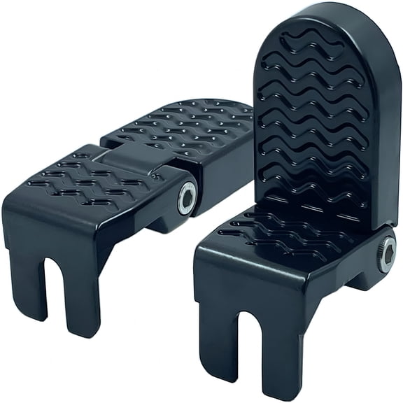 LADYGYM 1 Pair 10Mm U Slot Bicycle Rear Pedals Folding Rear Seat Footrest Pedals Cycling Accessories for Mountain Bike,Folding Bicycle