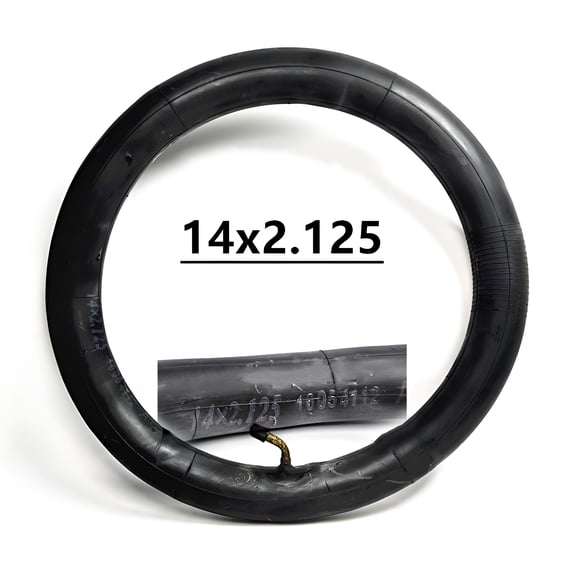 LADYGYM 14 x 2.125 Inner Tube with Metal Bent Valve, Heavy