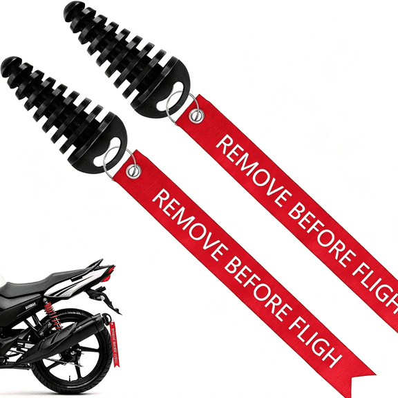 LADYGYM 2 Pack Muffler Dirt Bike Exhaust Plug Fit 2 Stroke Motorcycle Bike (S)|Muffler Exhaust Wash Plugs with 2 Streamers,Dirt Bike Parts with Rubber Exhaust Silencer (0.6-1.5")