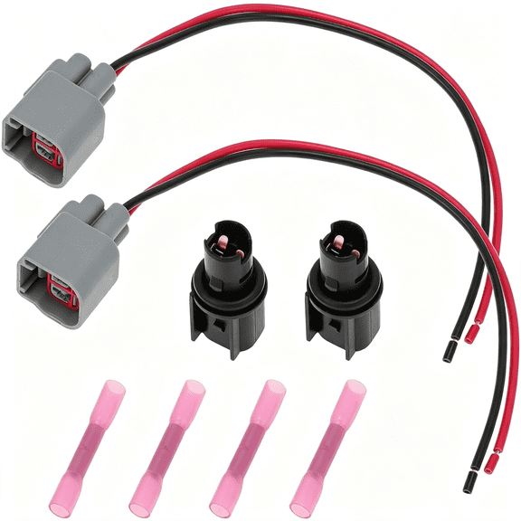 LADYGYM 2 Set Side Marker Light Bulb Socket Pigtail Harness for for Mustang 2005-2023 Parking Lamp Connector Plug Wiring for for Ranger Maverick No.6R3Z-13411-Ba/6R3Z13411Ba