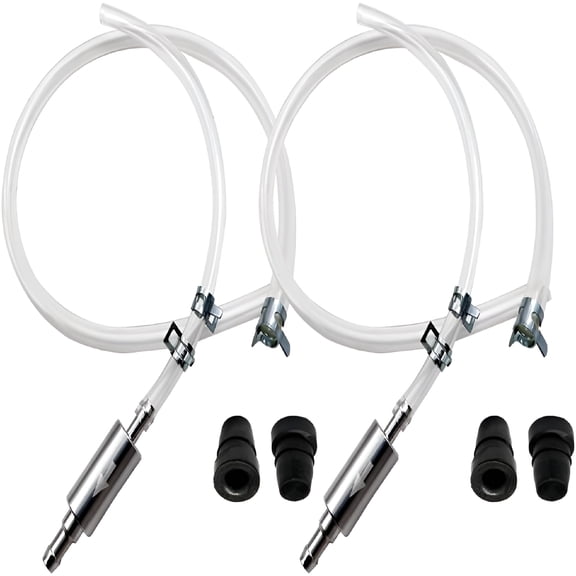 LADYGYM 2 Sets Brake Bleeder Hose One Way Check Valve Tube Bleeding Tool Kit for Motorcycle Clutch, Soft Tube with Metal Clips