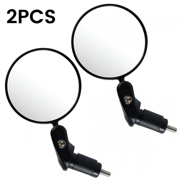 LADYGYM 2026 New 1/2Pcs Bike Rear View Mirrors Adjustable Safety Bike Mirrors Foldable Bicycle Handlebar Rearview Mirrors Lightweight Wide Angle Shakeproof Convex Cycling Mirror for Bike