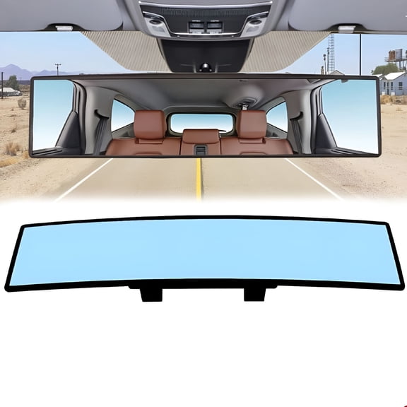 LADYGYM 2026 New 10.6'' Car Interior Anti Glare Wide Angle Rearview Rear View Mirror Universal for Car,Truck,Vehicle,Driving,Rearview,Safety,Glare Reduction.