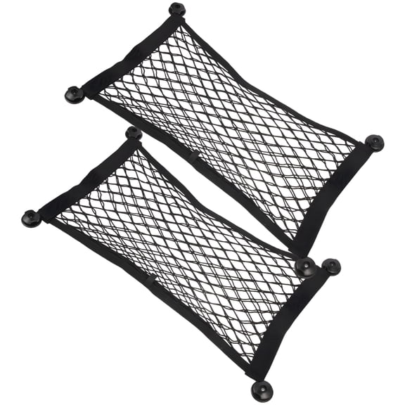 LADYGYM 2026 New 2 Pcs Stretchable Small Cargo Net Cars Trunk Mesh Seat Back Organizer Ceiling Storage Rv Accessories