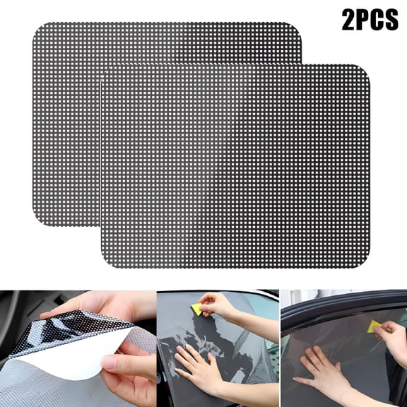 LADYGYM 2026 New 2 Pcs Universal Car Window Shade Sticker Reusable Cling Sunshade Uv Protection for Child Pet for Cars,Vehicles,Kids,Pets,Sun Protection,Travel,Outdoor,Privacy