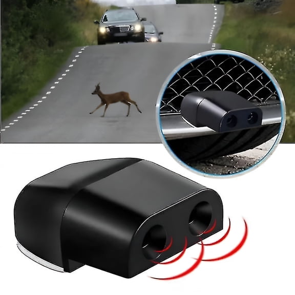 LADYGYM 2026 New 2Pcs Car Deer Whistles Animal Alert Auto Warning Whistles System Alarm Double Construction Deer Whistles Device Compatible with Car Deer Whistles for Vehicles