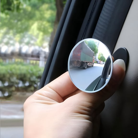 LADYGYM 2026 New 360 Degree Wide Angle Adjustable Car Rear View Convex Mirror Auto Rearview Mirror Vehicle Blind Spot Rimless Mirrors for Car,Truck,Suv,Driving,Parking,Blind Spot Detection