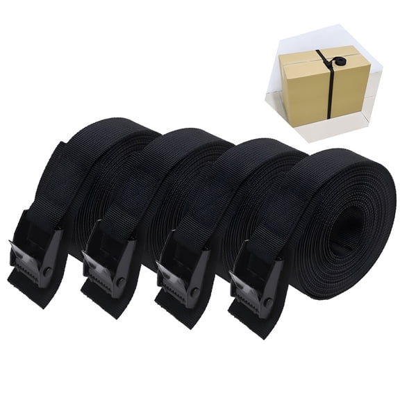 LADYGYM 2026 New 4/5M Quick Release Cam Buckle Cargo Strap Tie Down Nylon Strap 250Kg Tensile Strength Lashing Strap Adjustable Car Roof Rack Strap for Kayak Surfboard Cargo Motorcycle Truck Boat