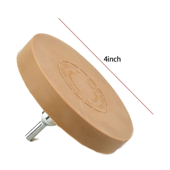 LADYGYM 2026 New 4" Car Decals Remover for Glue Rubber Eraser Wheel,Remove Adhesive Sticker for Removing Car Decals,Sticky Residue,Cleaning Surfaces,Easy to Use,Quick Adhesive Removal