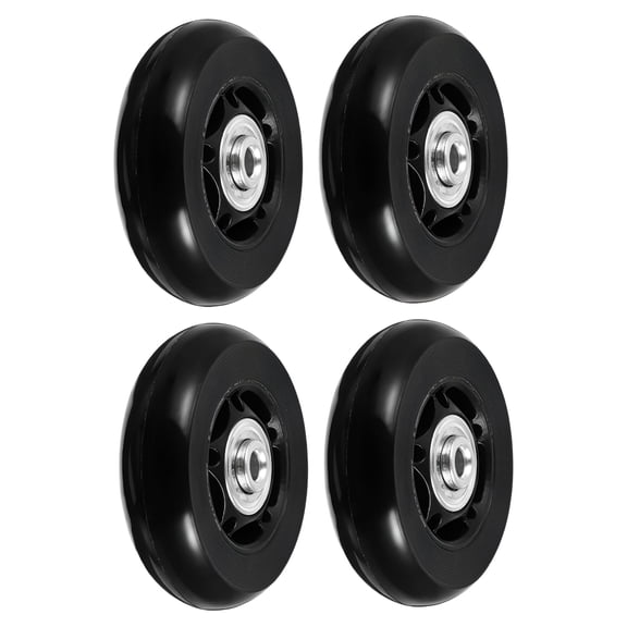 LADYGYM 2026 New 4Pcs Universal Rubber Suitcase Caster Wheels Replacement Parts Replacement Wheels for Luggage, Suitcase, Travel Bags, Carry-Ons, Trolleys