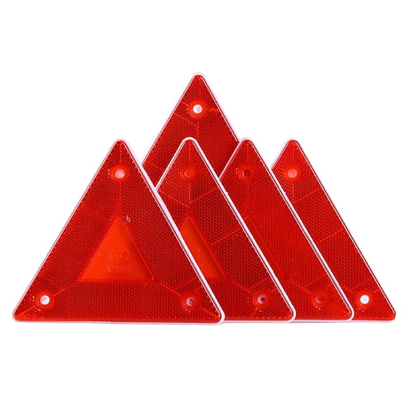 LADYGYM 2026 New 5 Pcs Truck Reflective Emblems Emergency Roadside Kit Triangle Sign Warning Red for Roadside Emergencies,Vehicle Safety,Car Repairs,Truck Maintenance,Outdoor Travel,Road Trips