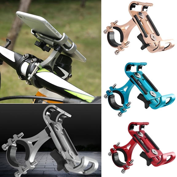 LADYGYM 2026 New Aluminium Alloy 360-Degree Rotation Bike Motorcycle Handlebar Mobile Phone Holder Mount, Bicycle Phone Stand for Road, Mountain, Commuter, Electric Bikes