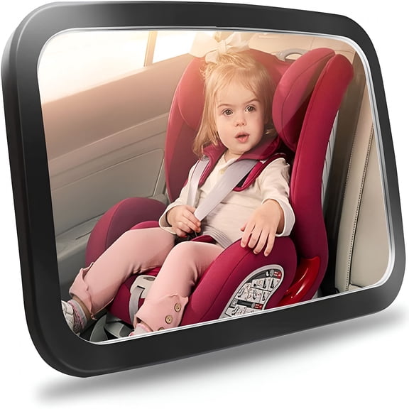 LADYGYM 2026 New Baby Car Mirror,Safety Car Seat Mirror for Rear Facing Infant with Wide Crystal Clear View,Shatterproof,360 Rotation,Crash Tested and Certified