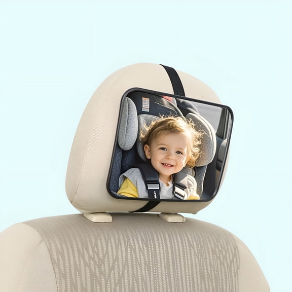 LADYGYM 2026 New Baby Car Mirror Safety Car Seat Mirror for Rear Facing Infant with Wide Crystal Clear View Shatterproof for Car Rides,Travel,Rear-Facing Seats,Infant Monitoring,Family Trips