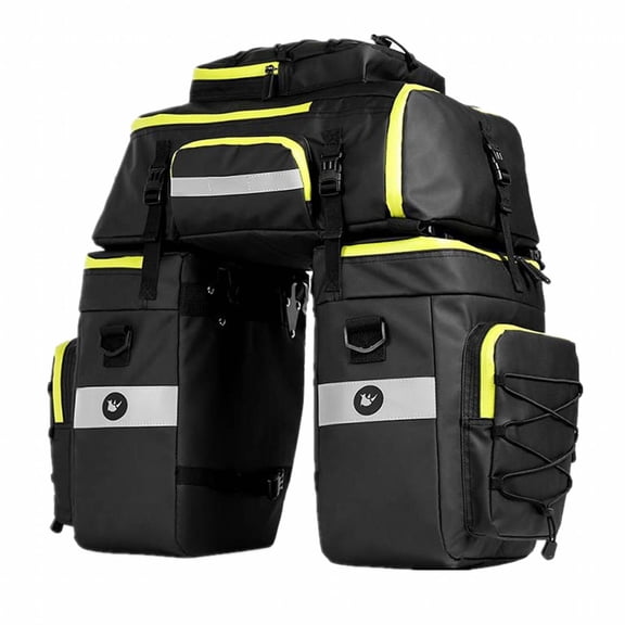LADYGYM 2026 New Bike Bag All-Weather Use Bike Accessories Quick Installation Setup Mountain Bike Accessories 65L Green for Cycling Mountain Biking Commuting Outdoor Adventures Long Trips.
