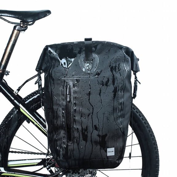 LADYGYM 2026 New Bike Bag Streamlined Efficiency Mountain Bike Accessories Safe Riding Comfort Rear Bike Rack 25L Black for Mountain Biking Outdoor Adventures Off-Road Cycling Long Rides Commuting