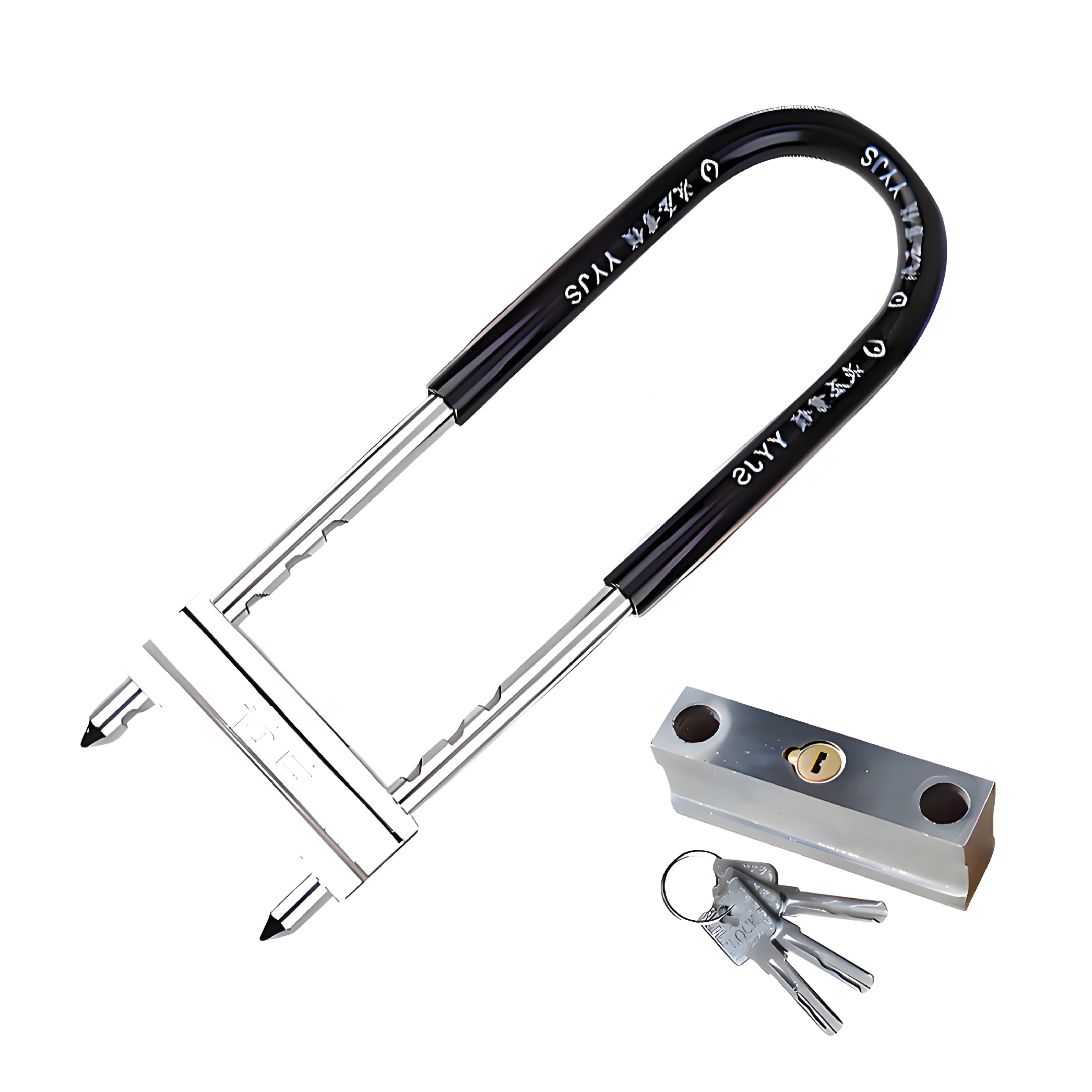 LADYGYM 2026 New Bike Lock,13.78" U Lock Bike,U Bicycle Lock Bike Locks for Bike,Garage,Home,Park,2.87Lb
