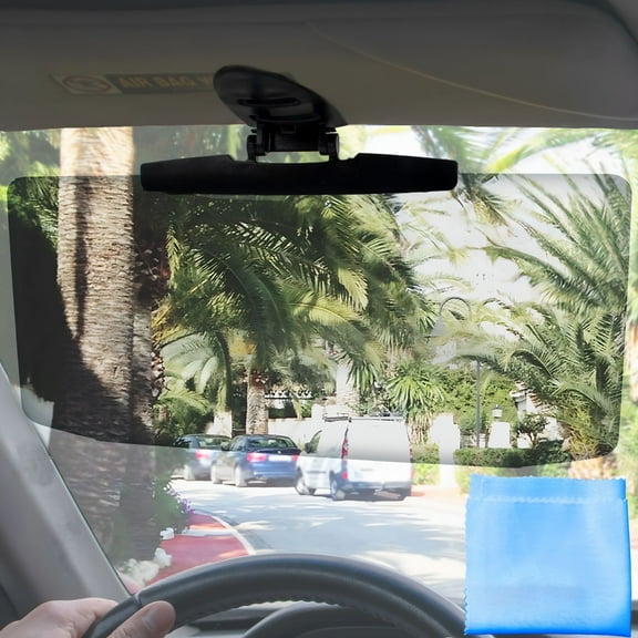 LADYGYM 2026 New Car Sun Visor Universal Xl Extender-Anti-Glare&Polarized for Uv Protection,Easy-To-Install,Adjustable for Safe Driving Comfort,Wide Coverage for Car,Truck,Suv,Van
