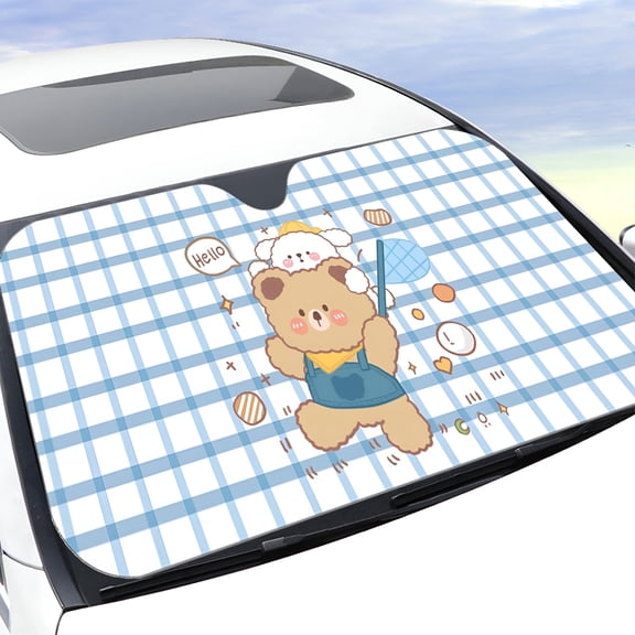 LADYGYM 2026 New Car Sunshade Front Car Windshield Cover Sun Protection and Heat Insulation Summer Windshield Cover Four Season Cover Cloth Thickened for Car,Truck,Suv,Van
