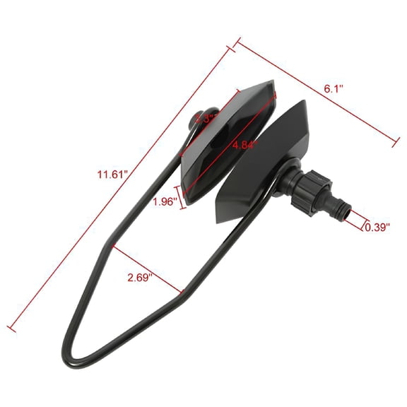 LADYGYM 2026 New Engine Flusher Outboard Motor Water Flush Ear Muff Fits for Boat Ear Muffs for Motor Maintenance, Engine Flushing, Boat Care, Outboard Motor Cleaning, Watercraft Upkeep