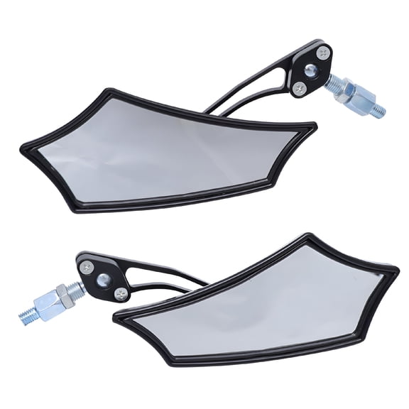 LADYGYM 2026 New Motorcycle Mirrors for Handlebars 2Set Black Plastic for Motorcycles,Scooters,Bikes,Handlebar Accessories,Vehicle Safety