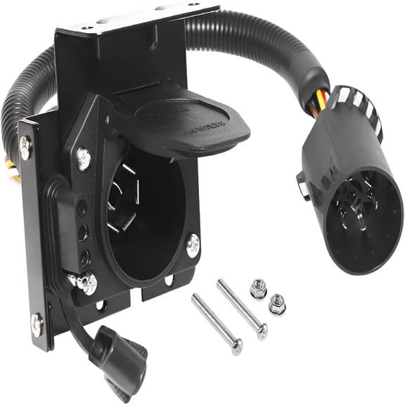 LADYGYM 2026 New Multi-Tow 7-Way Blade and 4-Way Flat Trailer Wiring Adapter for Ram C,Dual-Output Vehicle-Side Trailer Light Plug Connector Harness Uscar 7 Pin Socket Required