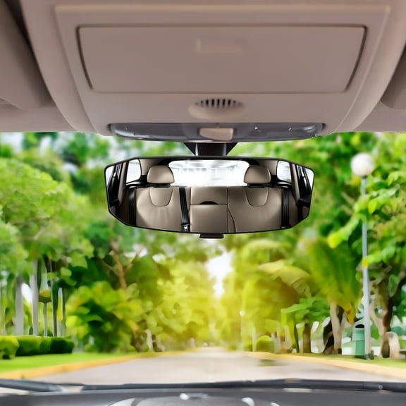 LADYGYM 2026 New Rear View Mirror Clear Interior Rearview Mirror Adjustable Auto Safety Rearview Mirror Anti-Glare Wide Angle Convex Rear View Mirror Reduce Blind Spots for Most Cars Suvs Trucks