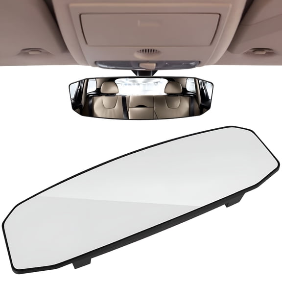 LADYGYM 2026 New Rear View Mirror Clear Interior Rearview Mirror Adjustable Auto Safety Rearview Mirror Anti-Glare Wide Angle Convex Rear View Mirror Reduce Blind Spots for Most Cars Suvs Trucks