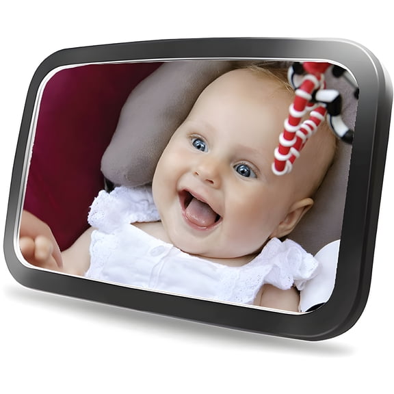 LADYGYM 2026 New Shatterproof Adjustable Baby Car Mirror,Black Car Seat Mirror for Baby Rear Facing for Baby Monitoring,Safe Driving,Rearview Visibility,Car Travel