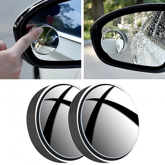 LADYGYM 2026 New Suction Cup Car Convex Blind Spot Mirror,2024 New Upgrade Blind Spot Mirror,360 Wide Angle Side Rear View Mirror,Reversing Auxiliary Blind Spot Mirrors for Cars Suv and Trucks 2Pcs