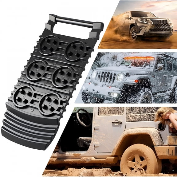 LADYGYM 2026 New Tire Traction Mats,Vehicle Recovery Boards for Snow Mud Sand,Portable Anti-Skid Ladder Pads for Cars Trucks Suv Off-Road Driving and Emergency Self-Rescue Traction Mats for Snow