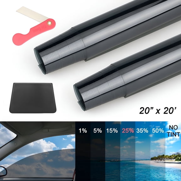 LADYGYM 2026 New Uncut Car Window Tint Film Roll with Shades for Car Window Tinting,Vehicle Privacy,Uv Protection,Heat Reduction,Automotive Styling.
