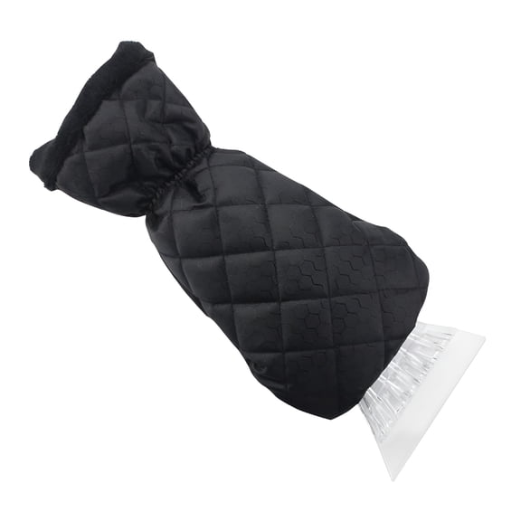 LADYGYM 2026 New Waterproof Ice Scraper Mitten Snow Remover Glove with Lined of Thick Fleece for Car Windshield for Travel,Daily Commute,Road Trips,Winter Use