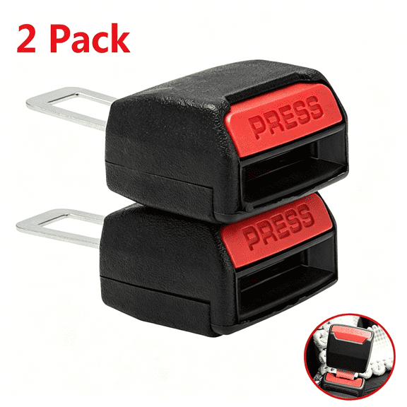 LADYGYM 2Pcs Universal Car Safety Seat Belt Seatbelt Clip Extender Extention Buckle