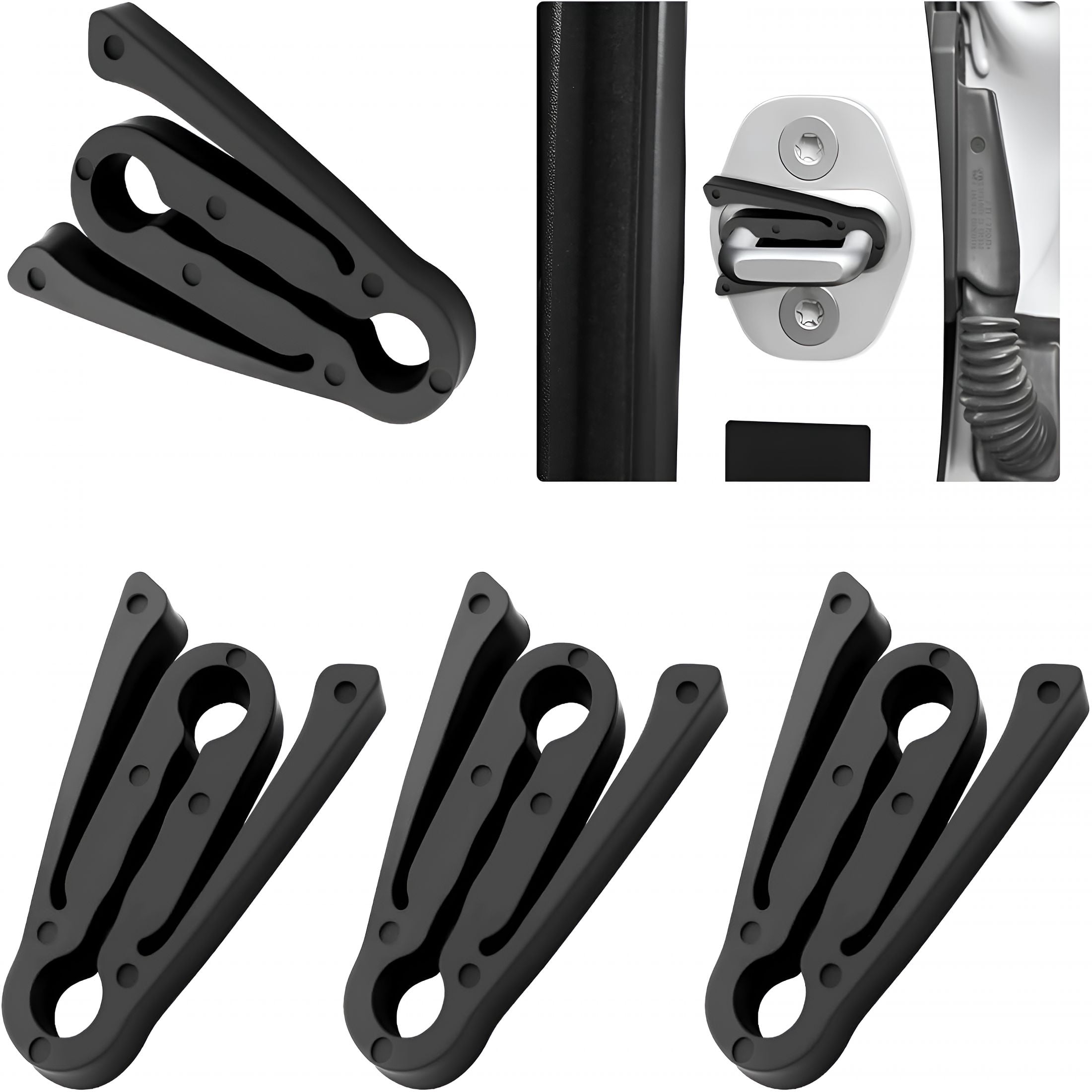 LADYGYM 4PCS Car Door Shock Absorber, Car Door Lock Cover Pad with ...