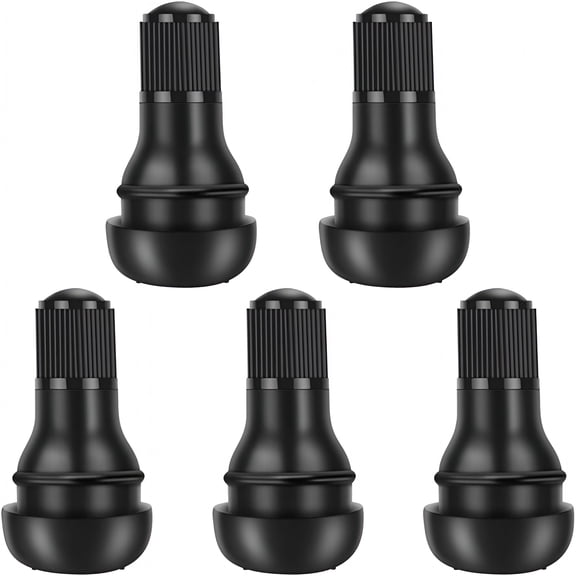 LADYGYM 5 Pcs Rubber Snap-In Tire Valve Stems-Fits Standard 0.453"; Rim Hole for Car,Truck,Suv,Trailer Tires