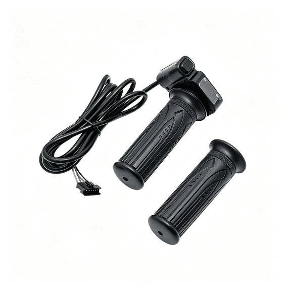 LADYGYM 6Pin Twist Grip Throttle with Cruise Control, Led Display for & Electric Bike Throttle Replacement