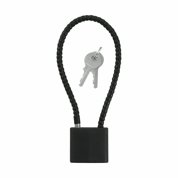 LADYGYM 8.5-Inch Keyed Cable Lock, Heavy Duty Armored Steel Wire for Pistol, Handgun, Rifle, Bike, Helmet, Protective Rubber Coated Security Lock with Keys for Outdoor and Home Safety