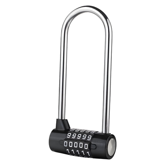 LADYGYM Bike Lock,Five-Digit Password Resettable Combination Lock,U Lock for Small Lockers,Toolboxes