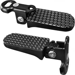 LADYGYM Bike Rear Pedals, Folding Bicycle Foot Pegs, Aluminum Rear Seat Footrests for Mountain Mini Bikes, 200lbs Capacity