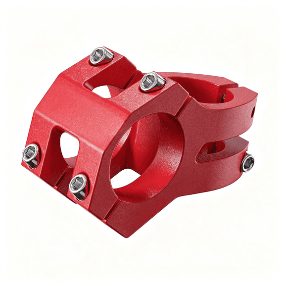LADYGYM Bike Stem, 31.8Mm Mtb Stem, 45Mm Short Bike Stem, Sandblasted Matte Finish, Cnc 6061-T6 Aluminum Alloy with Anodized Coating, Corrosion-Resistant for Mountain/Road/Bmx Bikes (Red)