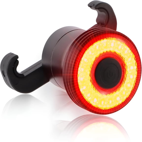 LADYGYM Bike Tail Light,Brake Sensing,Auto On/Off,Super Bright 22 Leds Rear Bike Light,5 Lighting Modes,Usb C Rechargeable Bicycle Taillight,Ip65 Waterproof,Saddle and Seatpost Mount