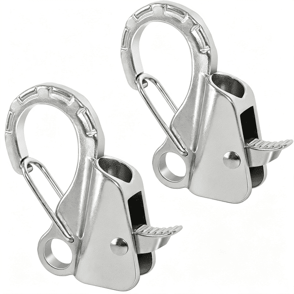 LADYGYM Boat Anchor Hook Sliding Hook,Stainless Steel Easy to Use Knotless Anchor System with Quick Release for 3/8" - 5/8" Rope Jet Skis Pwcs Pontoon Jon Boat,Hold 8500 Lbs