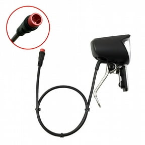 LADYGYM E-Bike Front Light, Waterproof LED Bicycle Lamp with 2-Pin SM Plug, 6V-60V Universal Headlight for Road, Mountain, Commuting