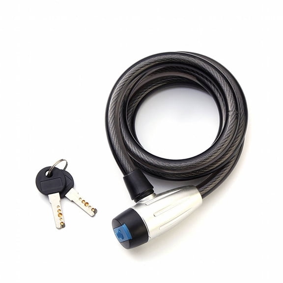 LADYGYM Heavy Duty Bike Lock with Scratch-Proof PVC Coating, Anti-Theft Bicycle Security Cable for Urban Cycling, Outdoor Storage, and Long-Term Protection in Black
