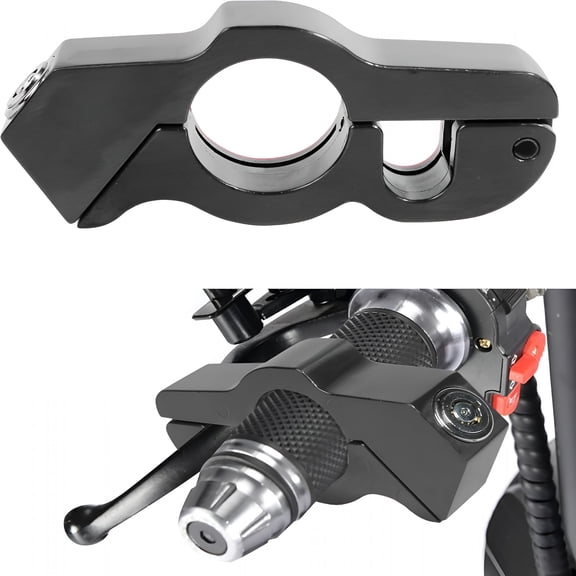LADYGYM Motorcycle Lock, Heavy Duty -Theft Bike Handlebar Lock,Car Accessories Handlebar Throttle Grip Brake Lever Security Motorcycle Locks,Ultimate Security for Motorcycle (Black)